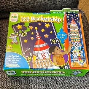 2/$10 123 Rocketship Puzzle by - Multicolor